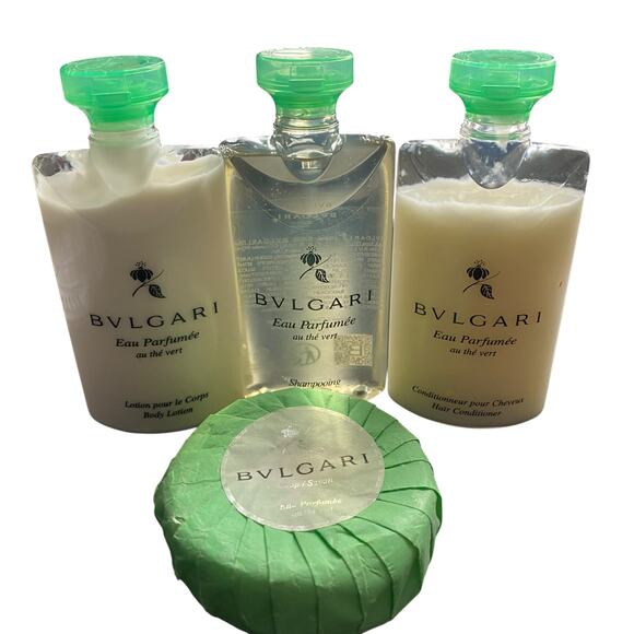 BVLGARI au thé Vert (Green Tea) Lotion Shampoo, Conditioner and Soap Bundle NEW - Picture 3 of 5